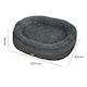 image 3 of Skylos Orthopedic Plush Dog Bed Soft Washable Pet Bed Grey Cosy Cushion XL Size | Grey | XL | XL