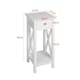 image 5 of Living and Home Wooden Slim Console Table with One Drawer- White