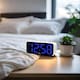 image 2 of Acctim Jaxon White Digital Alarm Clock, LED Colour Changing Display, USB-C Mains Powered, USB-C Charging Port