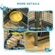 image 5 of PawHut Parrot Cage, Travel Carry Pet Bird Cage Cockatiel w/ Metal Handle