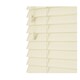 image 1 of 170cm Creme Smooth Finish Faux Wood Venetian Blinds with Strings  (120cm Drop) | Cream | Cream