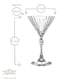 image 3 of Bormioli Rocco America '20s Martini Glasses - 155ml - Clear - Pack of 6