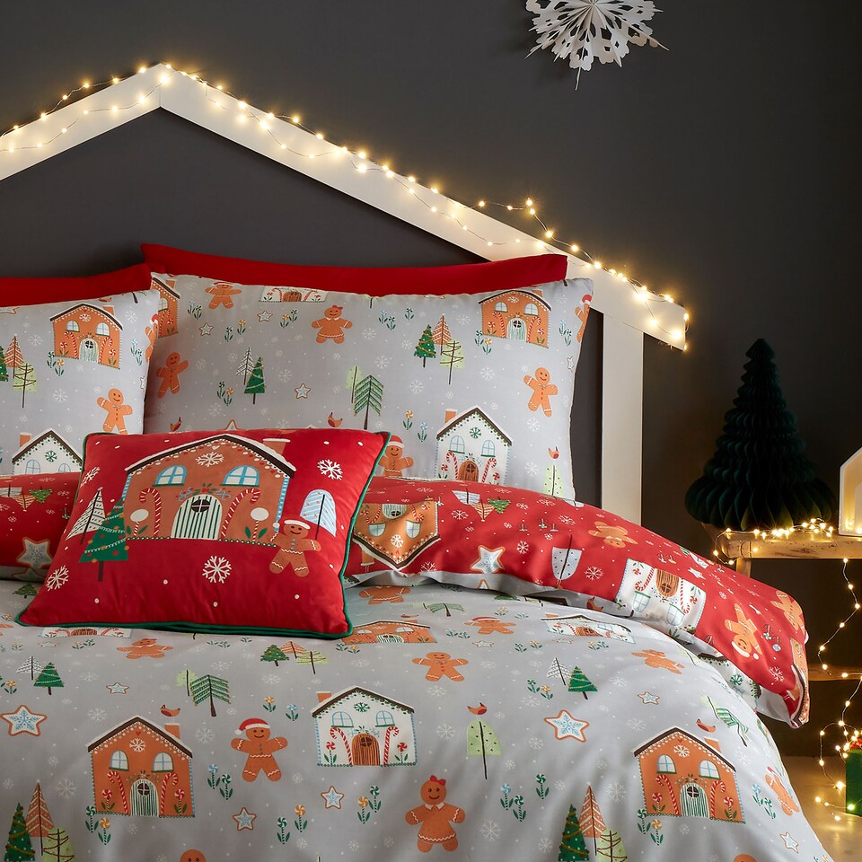 image 1 of Fusion Gingerbread Man Filled Cushion Multi