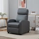 image 2 of HOMCOM Recliner Sofa Chair PU Leather Massage Armcair, Grey