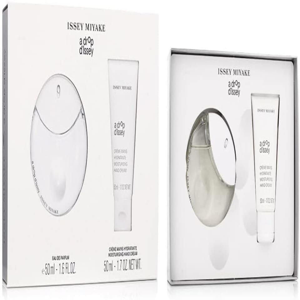 image 1 of Issey Miyake A Drop D'Issey Gift Set Eau De Parfum 50ml & Hand Cream 50ml