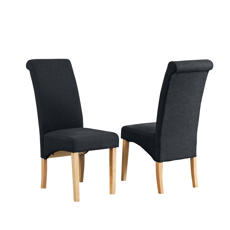 image 1 of Rimini Fabric Dining Chairs - Set of 2