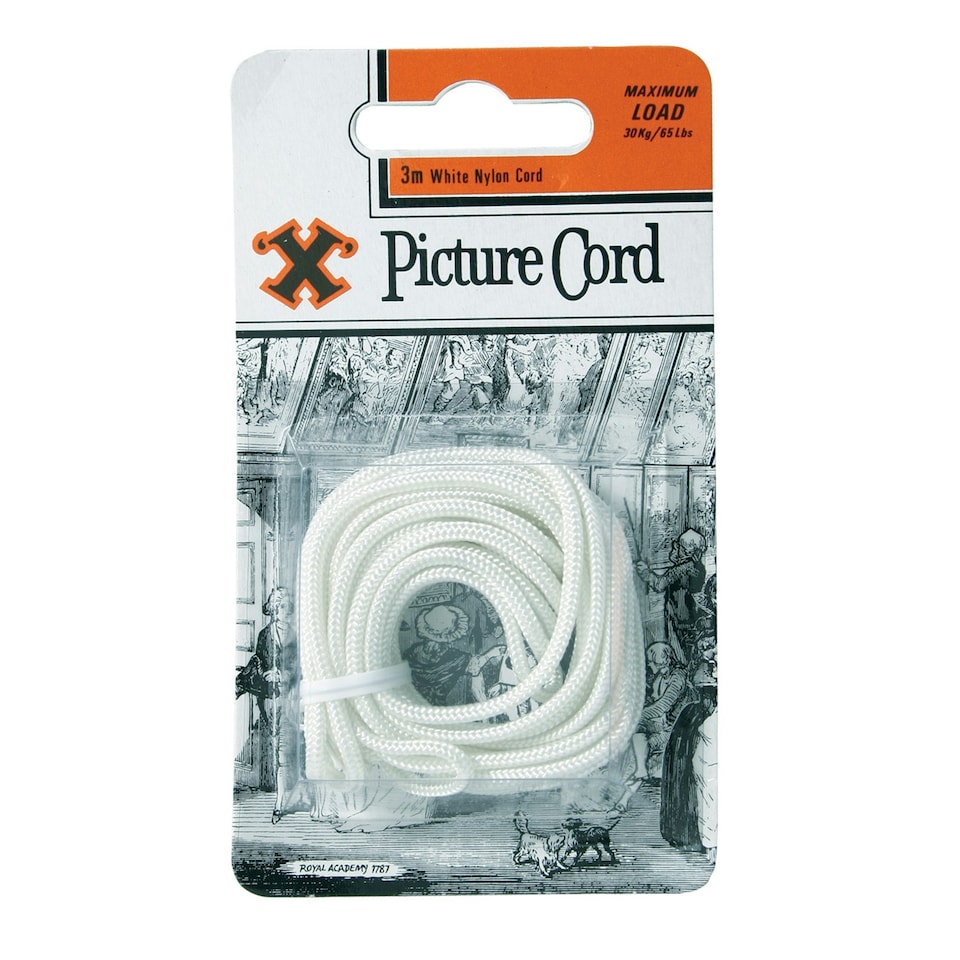 X Picture Cord - White - One Size