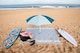 image 3 of Decathlon Poncho beach towel 190 x 190 cm grey blue