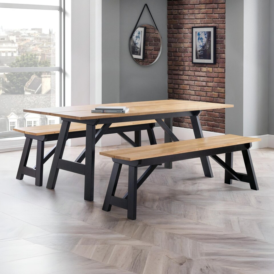image 1 of Hockley Table Black/Oak