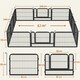 image 3 of Yaheetech 12 Metal Dog Playpen Panels, 80 × 60 cm Black