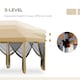 image 8 of Outsunny 6 x 3(m) Pop Up Party Tent Canopy with 6 Removable Sidewalls Beige