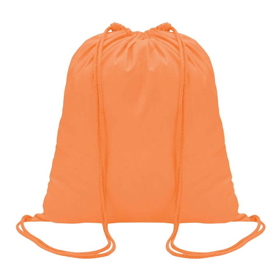 MidOcean Colored Cotton Drawstring Bag - Orange - One Size Orange