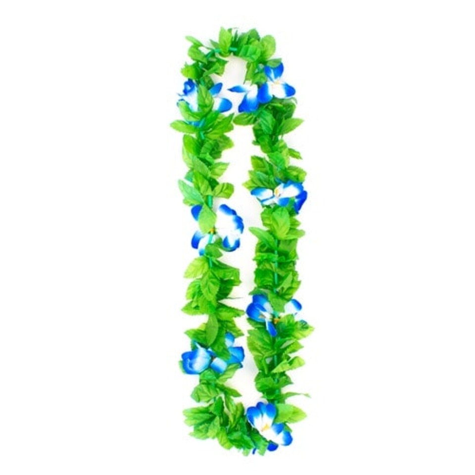 image 1 of Assorted Lulani Hawaiian Fabric Flower Lei