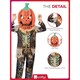 image 6 of Pumpkin Scarecrow Reaper Fancy Dress Costume Kids Unisex Medium - Age 7-9
