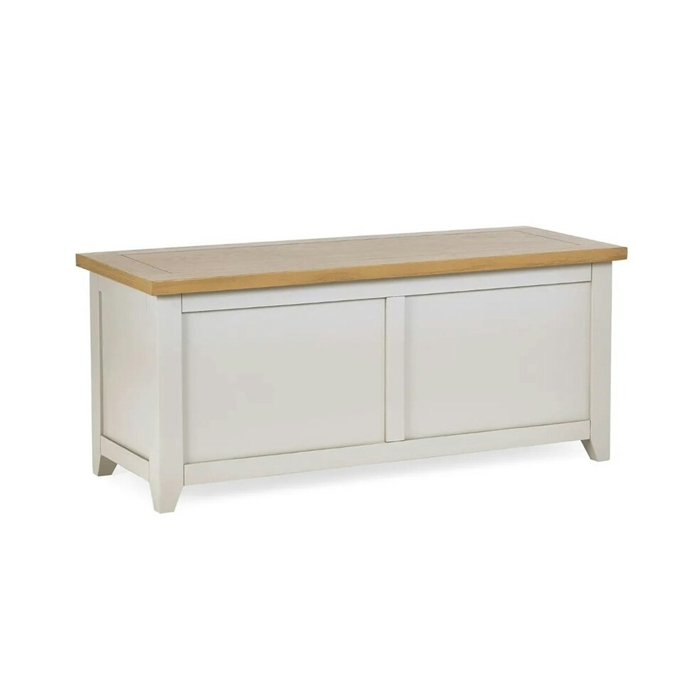 image 1 of Classic Elephant Grey Storage Bench | Brown | Brown
