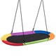 image 1 of COSTWAY Oval Swing 60 inch Tree Swing with Adjustable Heights Multicolor
