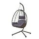 image 1 of Neo Grey Garden Swing Hanging Egg Chair With Cushions