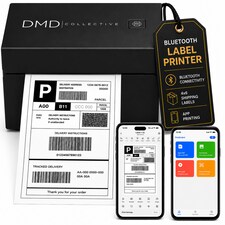 DMD 4x6 Thermal Label Printer, Bluetooth & USB Connection