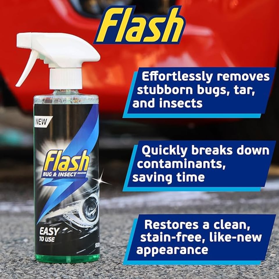 image 1 of Flash Car Care Bug & Insect Remover 3 x 500ml
