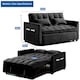 image 5 of Madrid 2 Seater Loveseat Pull Out Sofa Bed Black