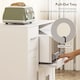 image 5 of HOMCOM Rolling Kitchen Cart, Microwave Cabinet with Adjustable Shelf