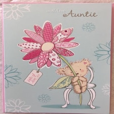 WITH LOVE AUNTIE BIRTHDAY GREETINGS CARD