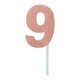 image 3 of Bristol Novelty Diamond Number Cake Topper - Rose Gold - 7 Pink