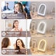 image 4 of HOMCOM Vanity Mirror with 3 Colour Light, 360 Degree Rotation, Touch Screen | White