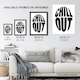 image 3 of Chill Out Fun Bold Simple Typography Design Wall Art Print 12x16 In