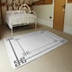 image 3 of Roman Style Ornamental Frame (Rug) White | Medium: 80x150cm