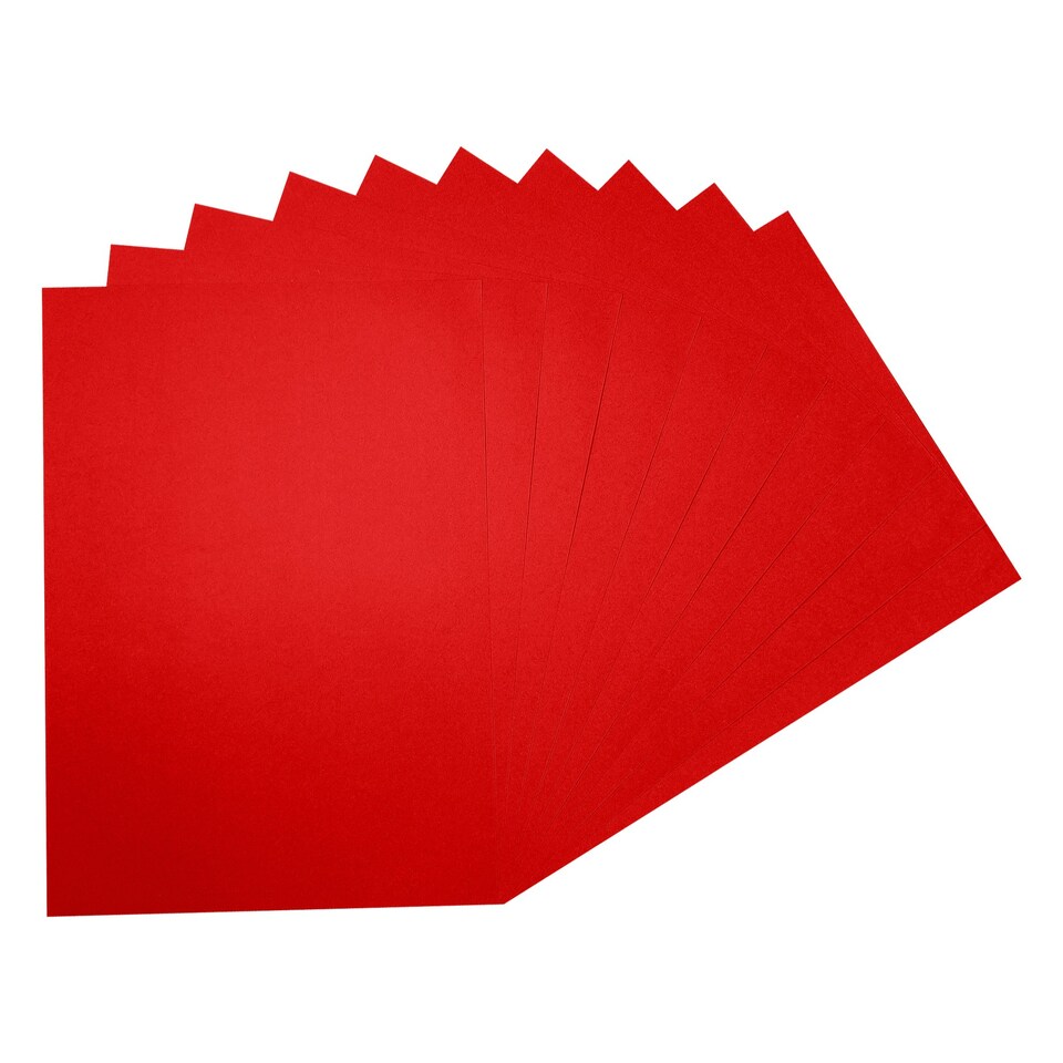 image 1 of Pack of 100 A4 Coloured Paper 75gsm Sheets Red | A4