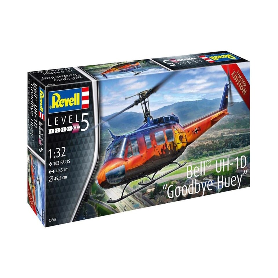 image 1 of Revell German Bell UH-1D Goodbye Huey (1:32 Scale)