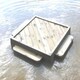 image 2 of Medium Square Duck Float, Waterfowl Platform, Floating Waterfowl Pontoon Brown | One Size