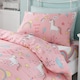 image 2 of Happy Linen Company Unicorns Rainbows Duvet Cover Bedding Set