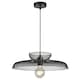 image 1 of First Choice Lighting Cassidy Two Tier Black Mesh Ceiling Pendant Light Black