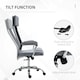 image 4 of Vinsetto Office Chair Mesh High Back Swivel Task Home Desk Chair w/ Arm, Grey