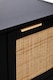 image 4 of Orsina Versatile Black Wood Side Cabinet, Rustic Bedside Cabinet, Easily Maintained Display Cabinet With Storage