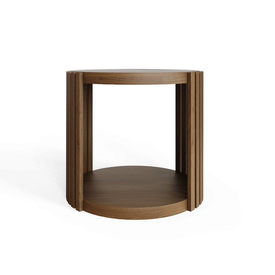 image 1 of Zadie Side Table | Brown | Walnut