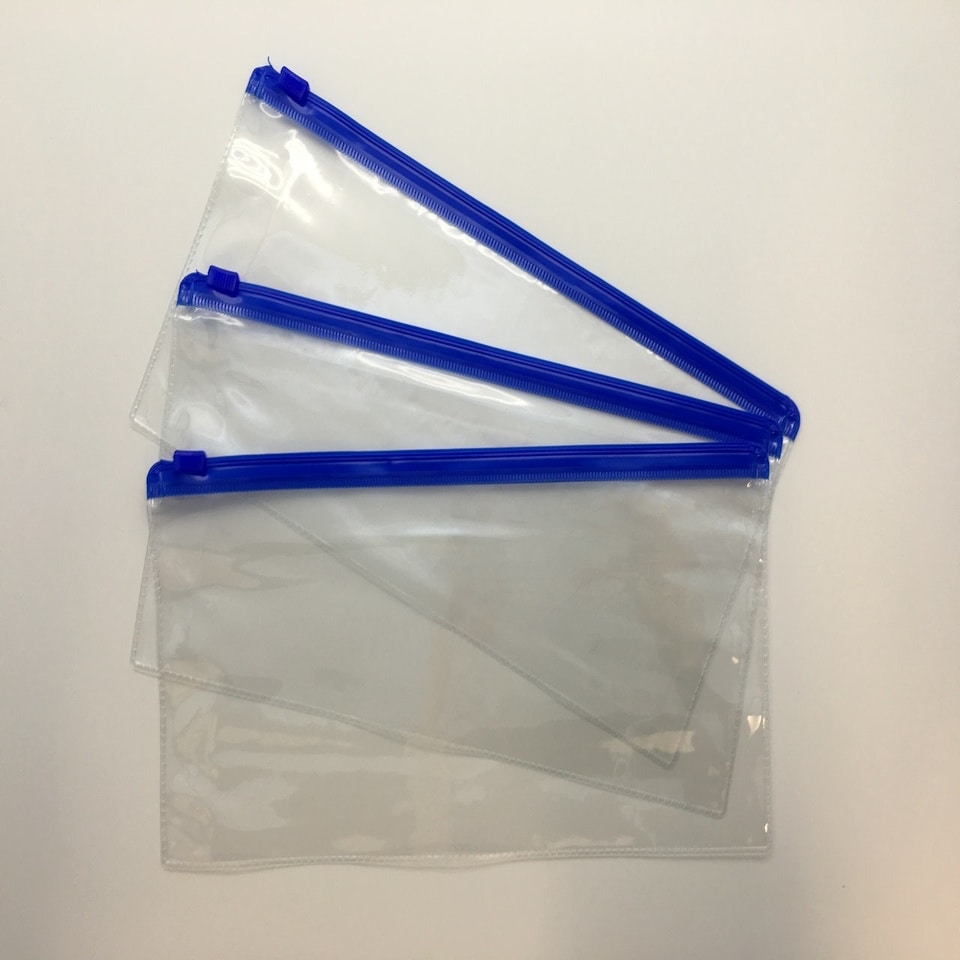 image 1 of Pack of 12 DL Blue Zip Zippy Bags