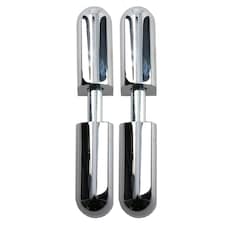2pk Lift Off Chrome Knuckle Hinge Concealed Fixing 16x76mm Heavy Duty Silver