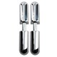 image 1 of 2pk Lift Off Chrome Knuckle Hinge Concealed Fixing 16x76mm Heavy Duty Silver