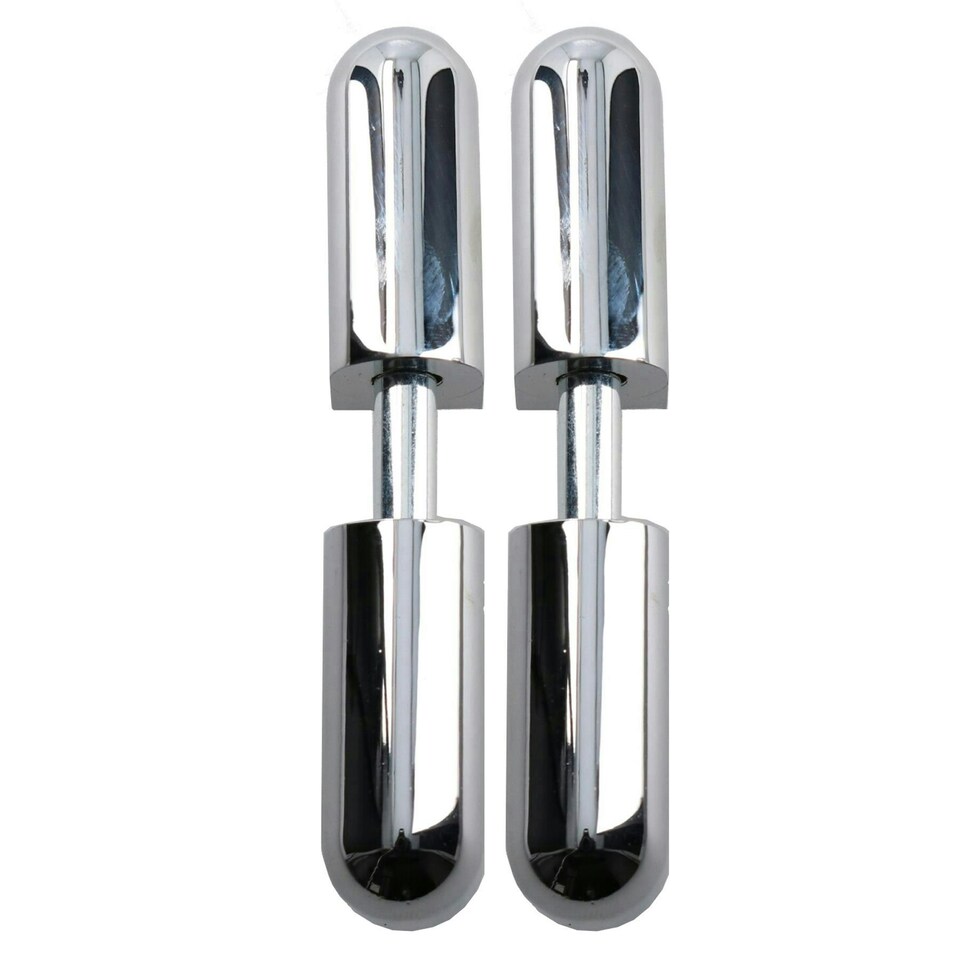 image 1 of 2pk Lift Off Chrome Knuckle Hinge Concealed Fixing 16x76mm Heavy Duty Silver