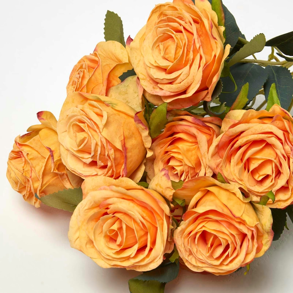 image 1 of Homescapes Artificial Bouquet of Yellow Roses