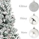 image 4 of 50mm/9Pcs Christmas Baubles Shatterproof Silver,Tree Decorations