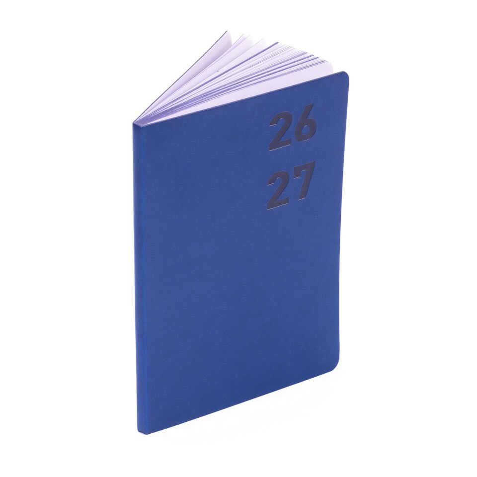 image 1 of 2026 - 2027 Academic Diary A5 Week to View - Mid Year Planner August 2026 to July 2027 - Softcover Felix - Term Dates Notes Timetable | Blue | Navy