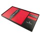 image 1 of Lara-May Set of 8 London Red Recycled Leather Placemats & 8 Leather Coasters