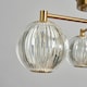 image 5 of BHS Rimi 3 Light LED Semi Flush Ceiling Light, Satin Brass | Gold | Satin Brass | 1