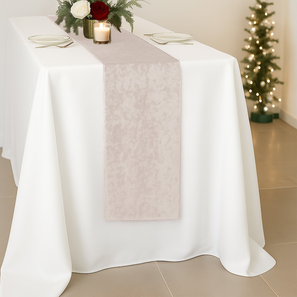 image 1 of Crushed Velvet Table Runner, Glitz Table Runners - 33 x 274cm