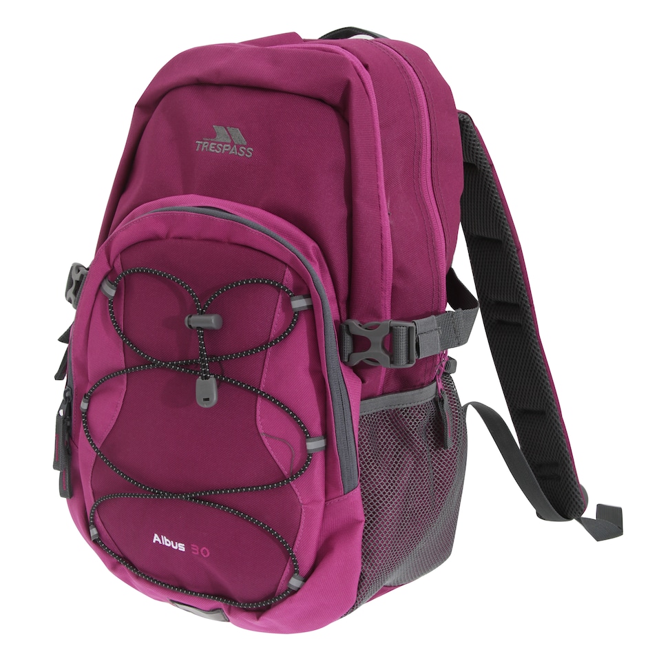 image 1 of Trespass Albus 30 Litre Casual Rucksack/Backpack | Purple | Grape Wine | One Size | 1