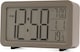 image 3 of Acctim Harley Superbrite Modern Digital Alarm Clock | Grey | Pigeon Grey